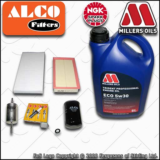 SERVICE KIT for FORD FOCUS MK1 1.6 OIL AIR FUEL CABIN FILTERS PLUGS +OIL (98-04)