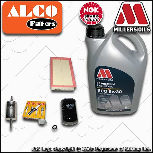 SERVICE KIT for FORD FOCUS MK1 1.6 OIL AIR FUEL FILTERS PLUGS +OIL (1998-2004)