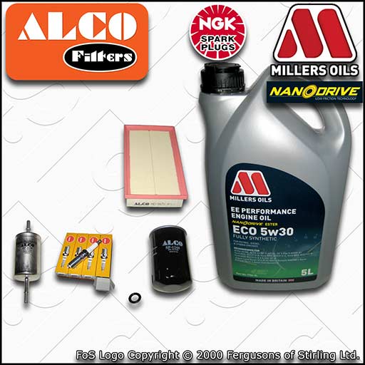 SERVICE KIT for FORD FOCUS MK1 1.6 OIL AIR FUEL FILTERS PLUGS +OIL (1998-2004)