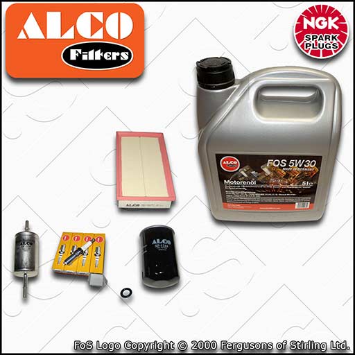 SERVICE KIT for FORD FOCUS MK1 1.6 OIL AIR FUEL FILTERS PLUGS +OIL (1998-2004)