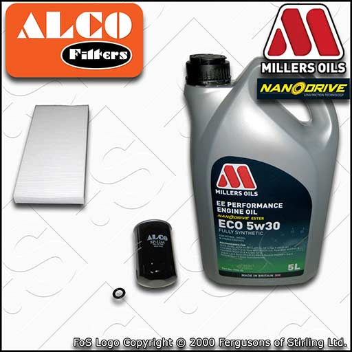 SERVICE KIT for FORD TRANSIT CONNECT 1.8 OIL CABIN FILTERS +EE OIL (2002-2013)