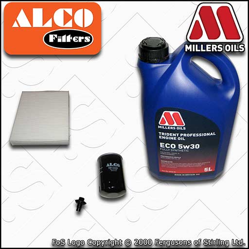 SERVICE KIT for FORD FIESTA MK6 1.6 OIL CABIN FILTERS +XF ECO OIL (2001-2006)