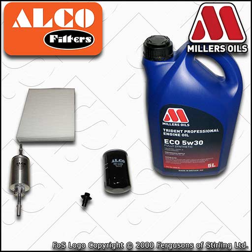 SERVICE KIT for FORD FIESTA MK6 1.6 OIL FUEL CABIN FILTERS +ECO OIL (2001-2006)