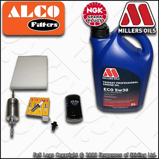 SERVICE KIT for FORD FIESTA MK6 1.6 OIL FUEL CABIN FILTER PLUGS +OIL (2001-2006)