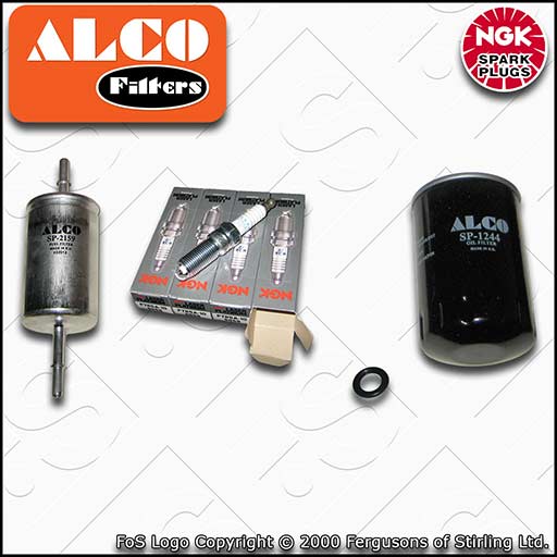 SERVICE KIT for FORD TRANSIT CONNECT 1.8 ALCO OIL FUEL FILTERS PLUGS (2002-2013)