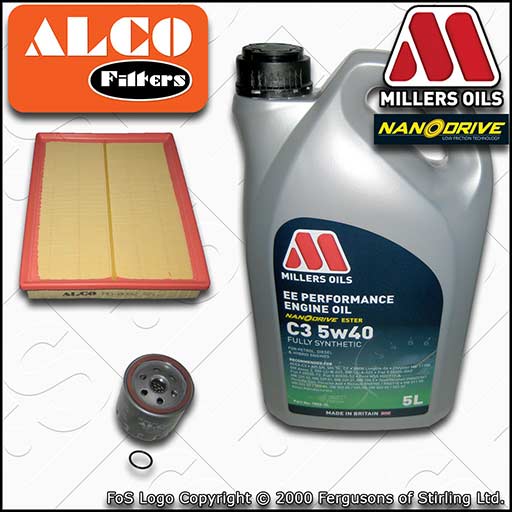 VAUXHALL/OPEL VECTRA C MK2 1.8 Z18XE OIL AIR FILTER SERVICE KIT +5w40 EE OIL