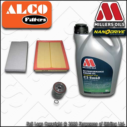 VAUXHALL/OPEL VECTRA C MK2 1.8 Z18XE OIL AIR CABIN FILTER SERVICE KIT +5w40 OIL