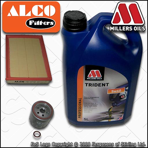 VAUXHALL/OPEL CORSA MK2 C 1.4 OIL AIR FILTER SERVICE KIT +5w40 OIL (2000-2005)