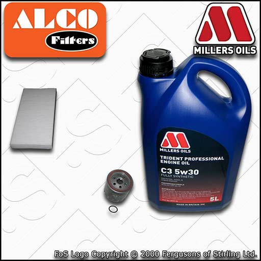 VAUXHALL/OPEL VECTRA C MK2 1.8 Z18XE OIL CABIN FILTER SERVICE KIT +5w30 OIL