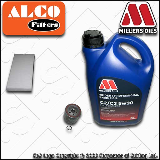 VAUXHALL/OPEL VECTRA C MK2 1.8 Z18XE OIL CABIN FILTER SERVICE KIT +5w30 OIL