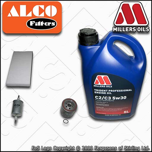 VAUXHALL/OPEL VECTRA C MK2 1.8 Z18XE OIL FUEL CABIN FILTER SERVICE KIT +5w30 OIL