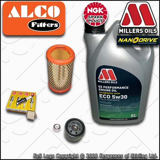 SERVICE KIT for RENAULT CLIO MK2 1.2 8V OIL AIR FILTERS PLUGS +OIL (2003-2010)