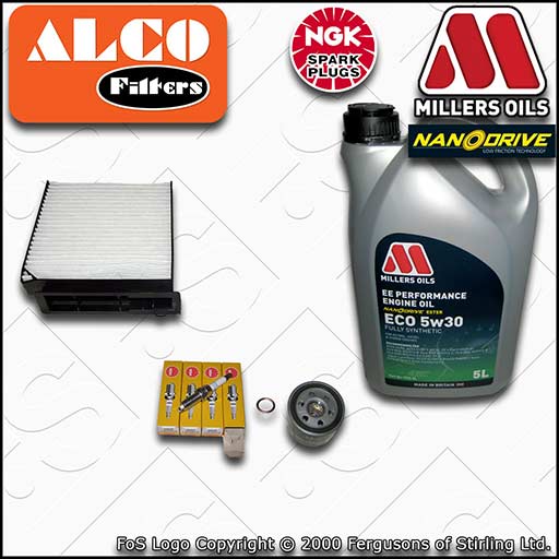 SERVICE KIT for RENAULT CLIO MK3 1.2 16V OIL CABIN FILTER PLUGS +OIL (2005-2006)