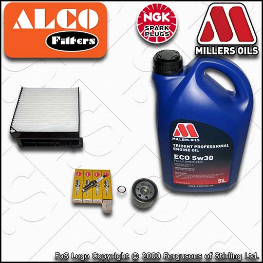 SERVICE KIT for RENAULT CLIO MK3 1.2 16V OIL CABIN FILTER PLUGS +OIL (2005-2006)