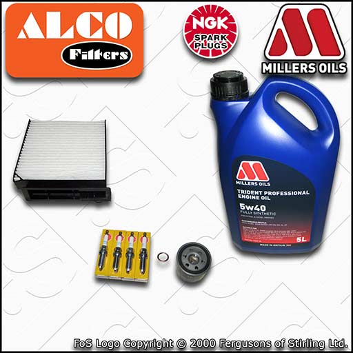 SERVICE KIT for RENAULT CLIO MK3 1.2 16V OIL CABIN FILTER PLUGS +OIL (2007-2012)