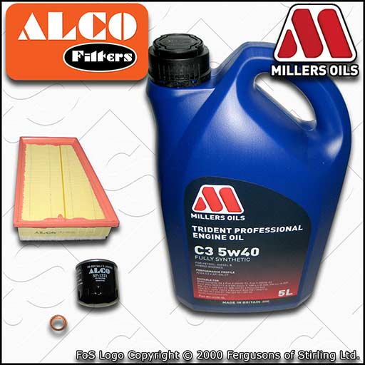 SERVICE KIT for RENAULT MEGANE III 1.4 TCE OIL AIR FILTERS +C3 OIL (2009-2016)