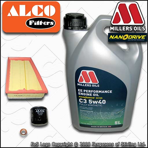 SERVICE KIT for RENAULT SCENIC III 1.4 TCE OIL AIR FILTERS +EE OIL (2009-2016)