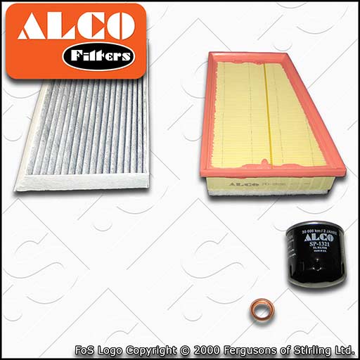 SERVICE KIT for RENAULT MEGANE III 1.4 TCE ALCO OIL AIR CABIN FILTER (2009-2016)
