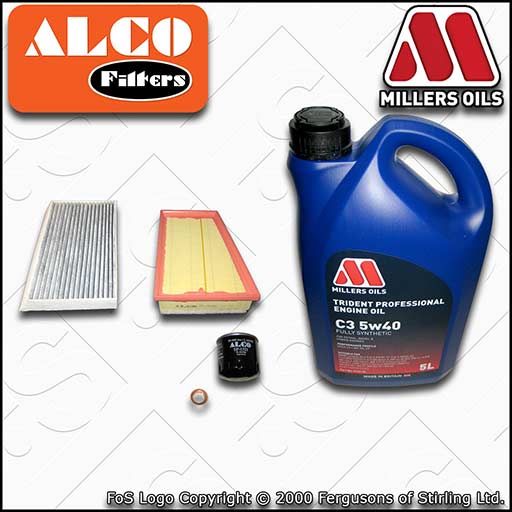 SERVICE KIT for RENAULT MEGANE III 1.4 TCE OIL AIR CABIN FILTER +OIL (2009-2016)