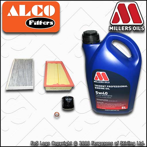 SERVICE KIT for RENAULT MEGANE III 1.4 TCE OIL AIR CABIN FILTER +OIL (2009-2016)