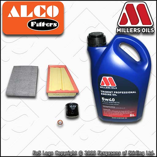 SERVICE KIT for RENAULT SCENIC III 1.4 TCE OIL AIR CABIN FILTER +OIL (2009-2016)