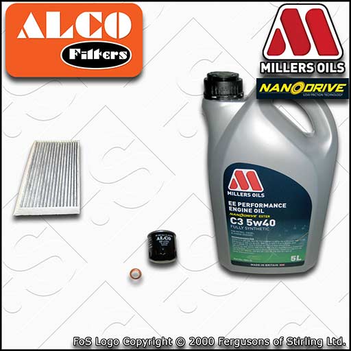 SERVICE KIT for RENAULT MEGANE III 1.4 TCE OIL CABIN FILTERS +FS OIL (2009-2016)