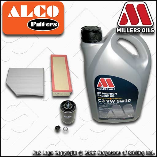 SERVICE KIT for AUDI A5 8T 1.8 2.0 TFSI OIL AIR CABIN FILTERS +OIL (2007-2017)