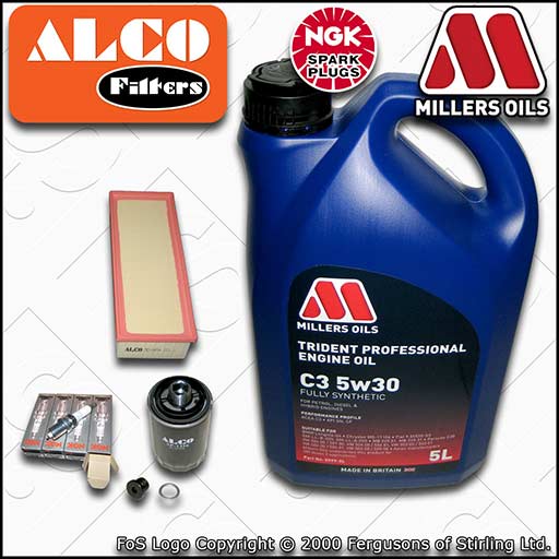 SERVICE KIT for AUDI A5 8T 1.8 2.0 TFSI OIL AIR FILTERS PLUGS +OIL (2007-2017)