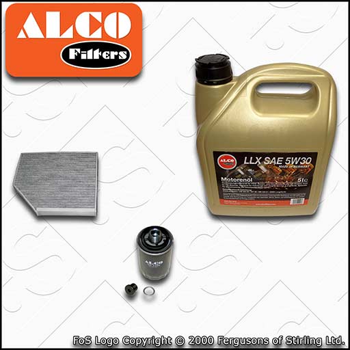 SERVICE KIT AUDI Q5 2.0 TFSI CA CD CH CP OIL CABIN FILTER +C3 5w30 OIL 2008-2017