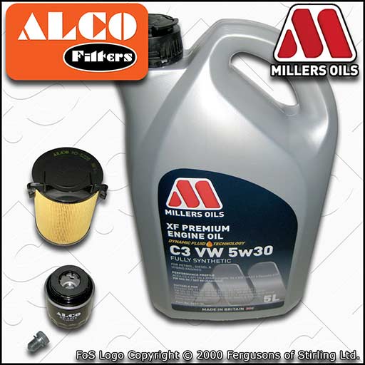 SERVICE KIT for SEAT ALTEA 5P 1.4 TSI OIL AIR FILTERS +XF APPROVED OIL 2010-2015