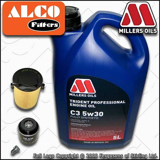 SERVICE KIT for AUDI A3 8P 1.2 TFSI OIL AIR FILTERS +C3 OIL (2010-2013)
