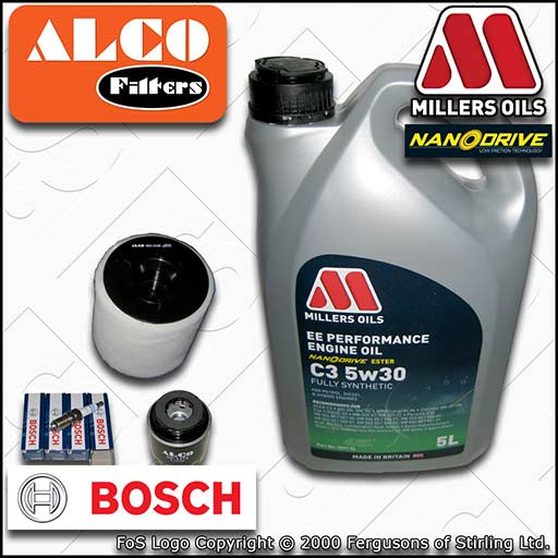 SERVICE KIT for SKODA ROOMSTER 5J 1.2 TSI OIL AIR FILTERS PLUGS +OIL (2010-2015)