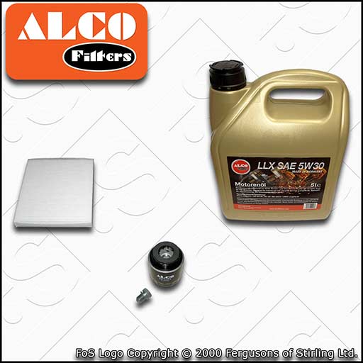 SERVICE KIT for AUDI A1 8X TFSI ALCO OIL CABIN FILTERS OIL 1.2 (2010-2010)