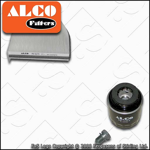 SERVICE KIT for SEAT ALHAMBRA 7N 1.4 TSI ALCO OIL CABIN FILTERS (2010-2015)