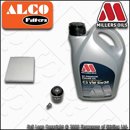 SERVICE KIT for AUDI A1 8X TFSI OIL CABIN FILTERS C3 ENGINE OIL 1.2 (2010-2015)