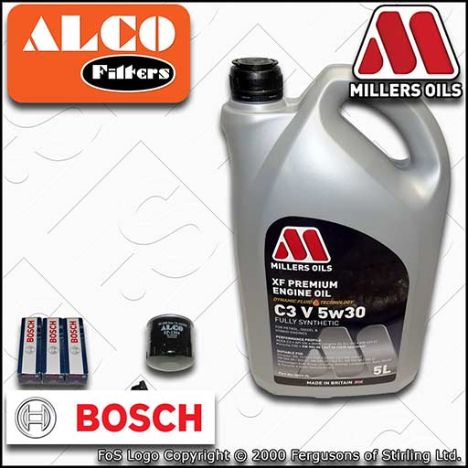 SERVICE KIT for AUDI Q2 8V 1.0 TFSI OIL FILTER PLUGS +XF C3 5w30 OIL (2016-2020)