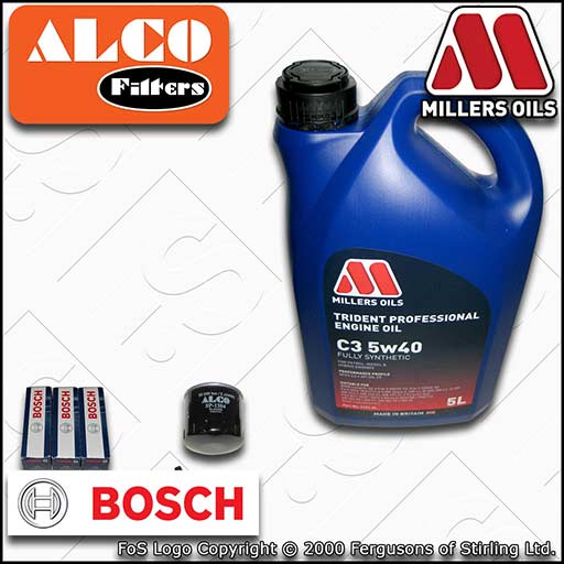 SERVICE KIT for AUDI Q2 8V 1.0 TFSI OIL FILTER PLUGS +C3 5w40 OIL (2016-2020)