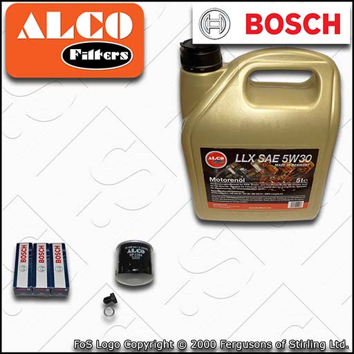 SERVICE KIT for AUDI A1 8X 1.0 TFSI OIL FILTER SPARK PLUGS with OIL (2015-2018)