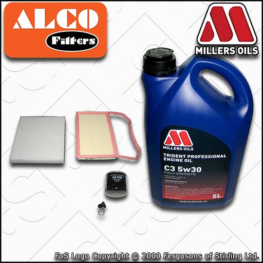 SERVICE KIT for VW POLO MK5 6C 6R 1.0 OIL AIR CABIN FILTERS +C3 OIL (2014-2017)