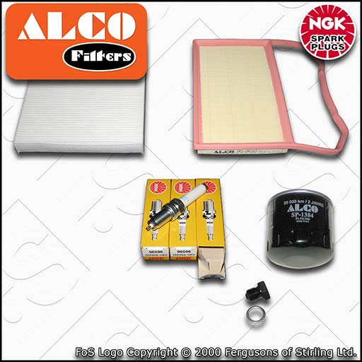 SERVICE KIT for SEAT IBIZA 6J 1.0 OIL AIR CABIN FILTERS SPARK PLUGS (2015-2017)