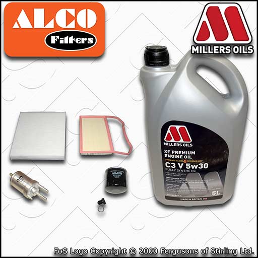 SERVICE KIT for VW POLO MK5 6C 6R 1.0 OIL AIR FUEL CABIN FILTER +OIL (2014-2017)