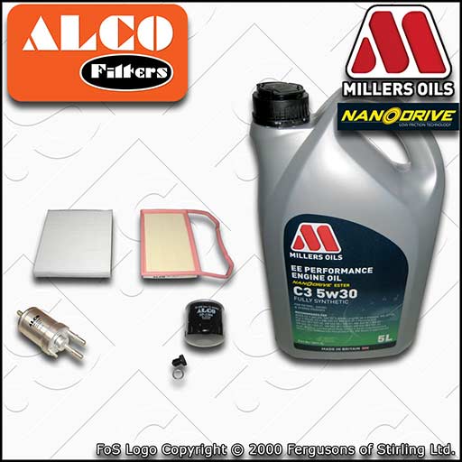 SERVICE KIT for VW POLO MK5 6C 6R 1.0 OIL AIR FUEL CABIN FILTER +OIL (2014-2017)