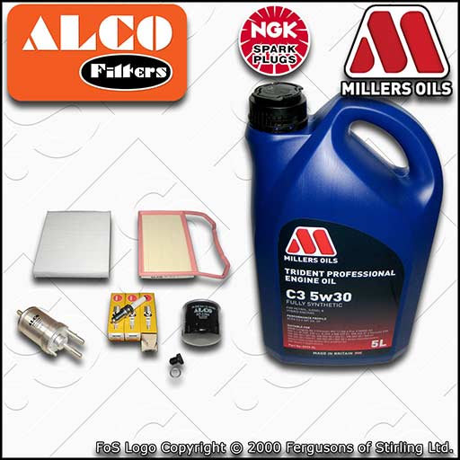 SERVICE KIT for VW POLO MK5 6C 6R 1.0 OIL AIR FUEL CABIN FILTER PLUGS +OIL 14-17