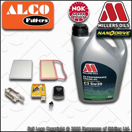 SERVICE KIT for VW POLO MK5 6C 6R 1.0 OIL AIR FUEL CABIN FILTER PLUGS +OIL 14-17