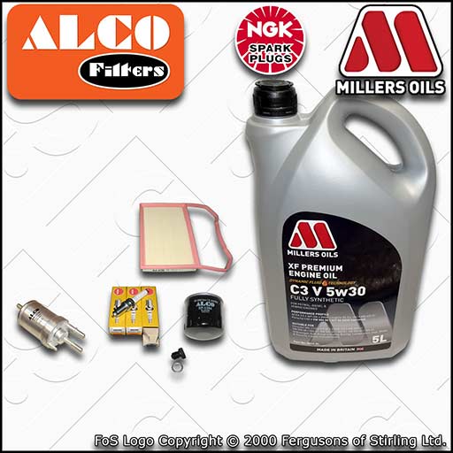 SERVICE KIT for VW POLO MK5 6C 6R 1.0 OIL AIR FUEL FILTER PLUGS +OIL (2014-2017)