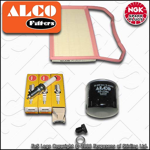 SERVICE KIT for SEAT IBIZA 6J 1.0 OIL AIR FILTERS SPARK PLUGS (2015-2017)