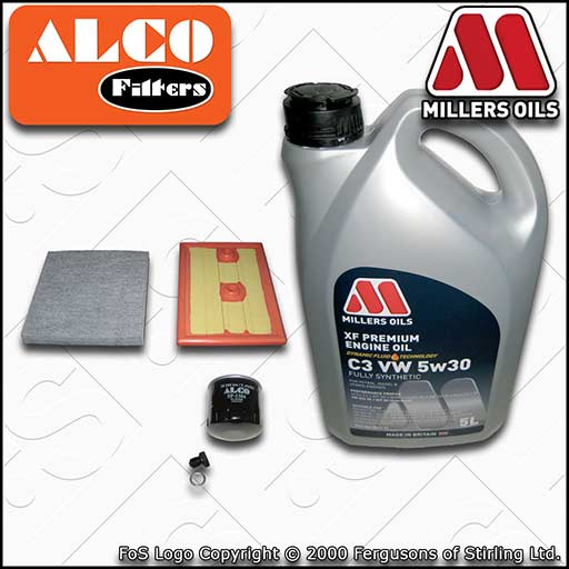 SERVICE KIT for SEAT ATECA 1.4 TSI CZEA OIL AIR CABIN FILTERS +OIL (2016-2020)
