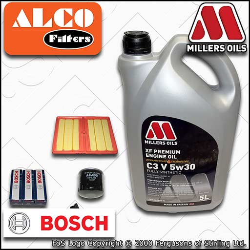 SERVICE KIT for AUDI Q2 8V 1.0 TFSI OIL AIR FILTER PLUGS +5w30 OIL (2016-2020)