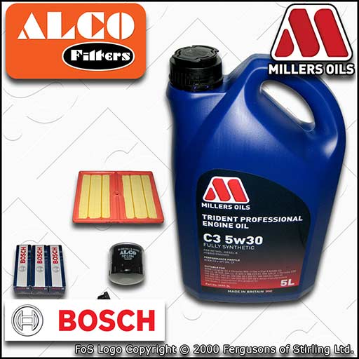 SERVICE KIT for AUDI Q2 8V 1.0 TFSI OIL AIR FILTER PLUGS +5w30 OIL (2016-2020)