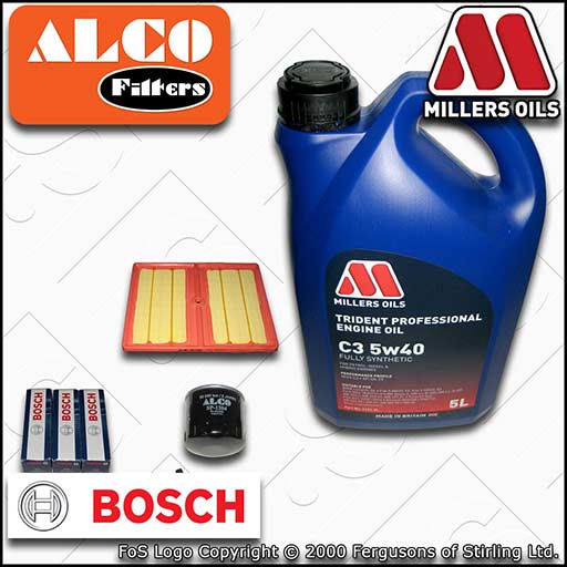 SERVICE KIT for AUDI Q2 8V 1.0 TFSI OIL AIR FILTER PLUGS +5w40 OIL (2016-2020)